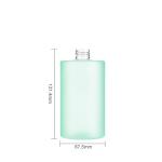 Cylindrical Plastic Shampoo Bottles 350ML Matte Oil Painting Empty Pump Bottles