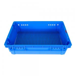 China Customized Logo Mesh Bread Turnover Crate for Supermarket Plastic Mesh Container wholesale