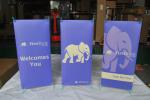 Indoor Stable Graphic Banner Stand Lightweight Mini X Banner Easy Build