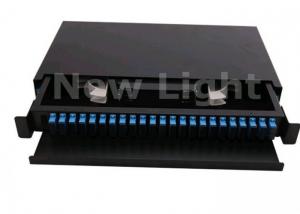 China 19 Inch Rack Mount Enclosure , 24 Port Fiber Optic Distribution Box For Cable Terminal on sale