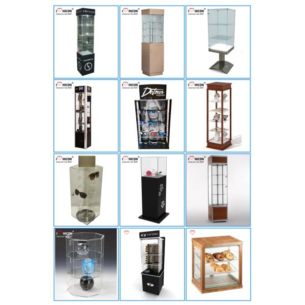 Floor Standing Led Lighted Acrylic Display Case For Electronic Products Advertising