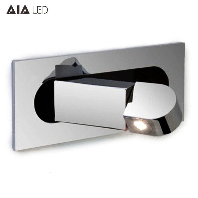 Recessed Hotel Reading Book Wall Lamp Modern Interior Bedroom Bedside Home Decor Folding Adjust Angle Wall Light Sconce