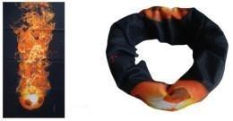 China Beautiful Fire Ball Designed Seamless Scarf as YT-825 wholesale
