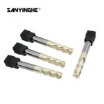 Hrc63 CNC Solid Carbide End Mills R1.0 10mm 12mm 4 Flute Corner Radius Cutting