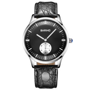 China BARIHO Men's Quartz Watch Genuine Leather Band Miyota Movement 07111-2 wholesale