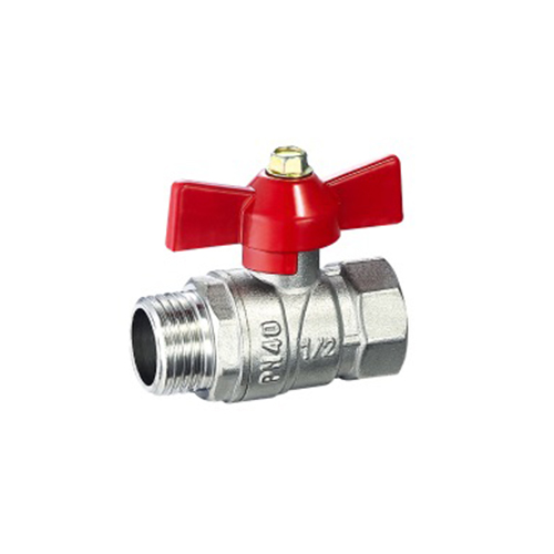SS 3/4 Brass Ball Valve Male And Female Threaded With Virgin Ptfe Seat And Blow Out Proof Stem