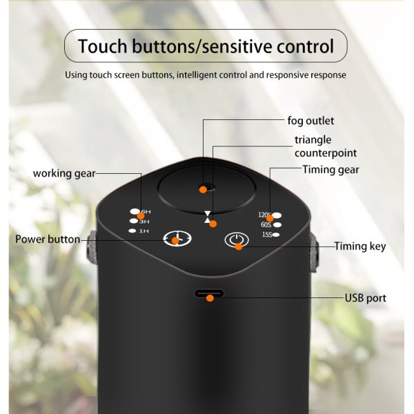 Portable USB Charging Aroma Diffuser with Two-Fluid Atomization for Essential Oil Diffusion