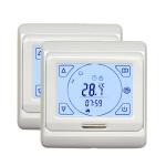 230V White Backlight Electronic Wall Mounted Touch Screen Room Thermostat
