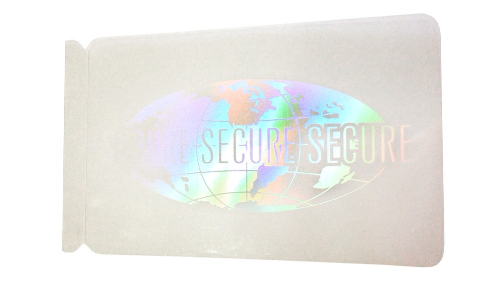 Custom Shapes ID Die Cut Transparent Hologram Stickers , Tamper Proof Hologram Stickers