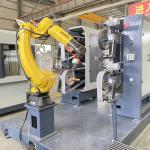 Energy Saving Plumbing Handle Robotic Polishing Machine For Bathroom Accessories