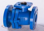 Anticorrosive DIN Cast Iron Flanged Ball Valve Q235 Handel Power