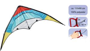 China SGS OEM ODM 6bft Swing Stunt Kite Flying Ripstop Polyester Material wholesale