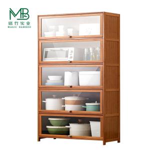 China High Quality Bamboo Vertical Storage Cabinets For Kitchen wholesale