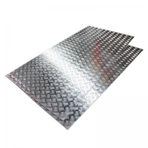 China Anti Slip Plastic Checkered Aluminum Sheets 5005 5052 5754 H32 2.5mm Chequered Plate wholesale