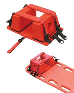 China Emergency Rescue Red NBR Head Immobilizer for Stretcher Durable Device wholesale
