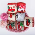 Strip Shape Gift Packing Materials Polyester Home Decoration​ Luxury Christmas