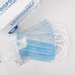 Disposable Blue Earloop Face Mask , Disposable Mouth Mask Nonsterile Medical