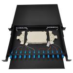 Indoor Outdoor SC Patch Panel 12 Port Patch Panel Rack Mount 1U