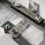 0.78Cbm / Set SS Steel Furniture Nordic Coffee Shop Table For Living Room