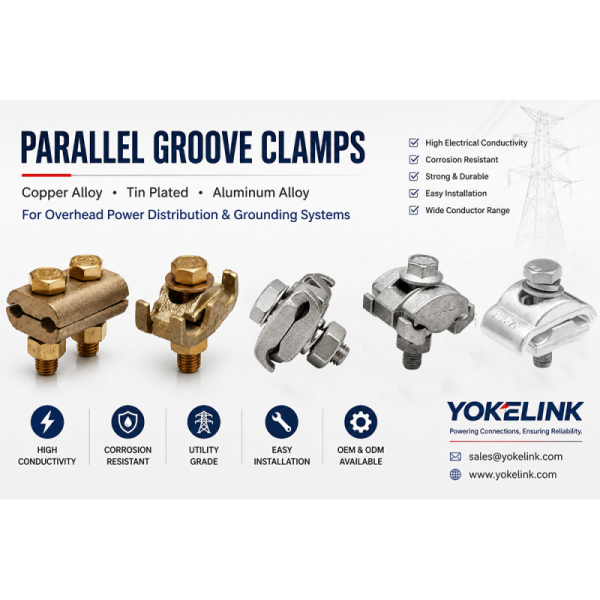 Parallel Groove Clamp Universal Copper & Aluminum Parallel Groove Clamp | Electrical Cable Connector Clamps