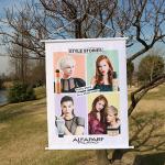 Hanging Personalized Advertising Flags Wind - Resistant Colorful Easy Installati