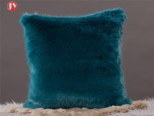 China Super Soft Plush Mongolian Fur cushion Cover , Mongolian Fur Throw Pillow cover wholesale