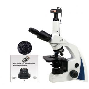 China Digital Dark Background Biology Microscope with Infinite System+3.0mp usb digital camera/live blood mikroskop wholesale