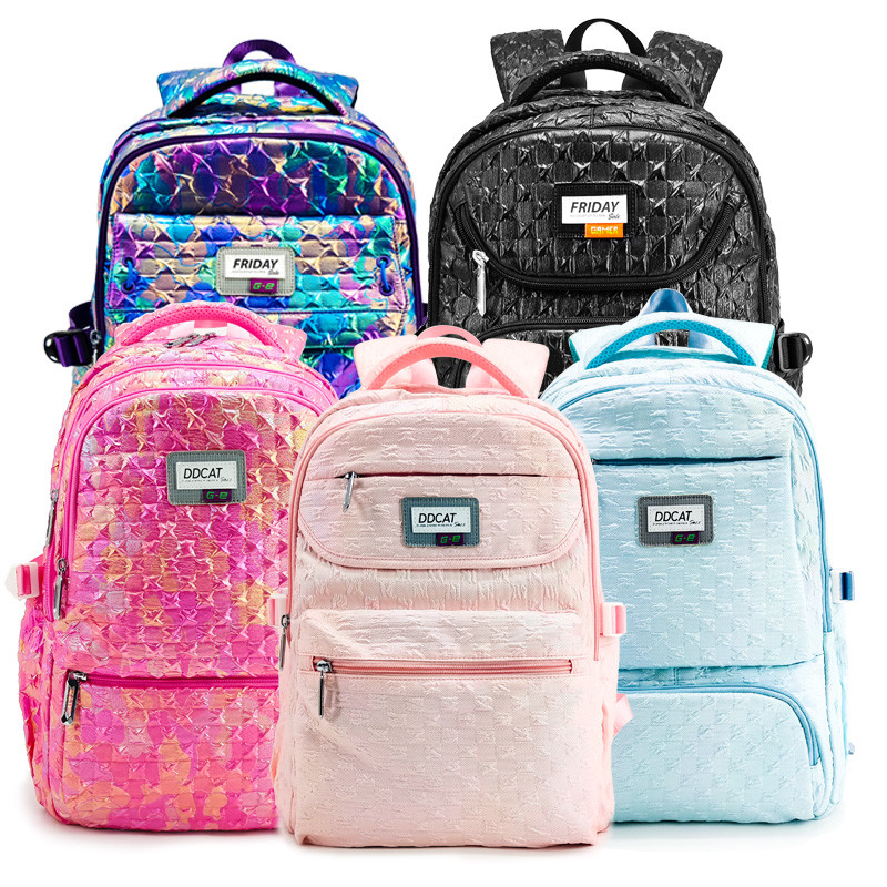 Polyester Waterproof School Backpack With Pencil Case 17.5 Inch OEM