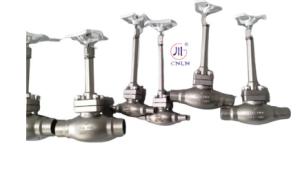 China DN15 25 40 PN50 Cryogenic Globe Valve Butt Welding -196~+80 ℃ For LNG LOX LIN LAR LCO2 wholesale