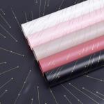 Printed Line Plain Color Florist Paper Sheets Wateproof 58x58cm
