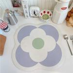 Non Slip Rectangle Rubber Mat for Kitchen Diatomaceous Earth Dish Drying Mat in