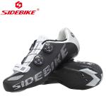 High Elastic SPD Indoor Cycling Shoes , Black Road Bike Shoes Skid Proof 35-46