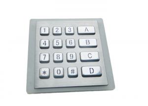 China Matrix 4*4 Backlit Metal Keypad Optional Interface USB PS2 RS232 on sale