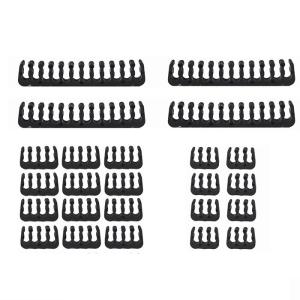 China Sleeved Cable Comb Kit 4*24pin Motherboard Power Supply Cable Comb CPI-E PC 12*8pin GPU 8*6pin Extension Black wholesale