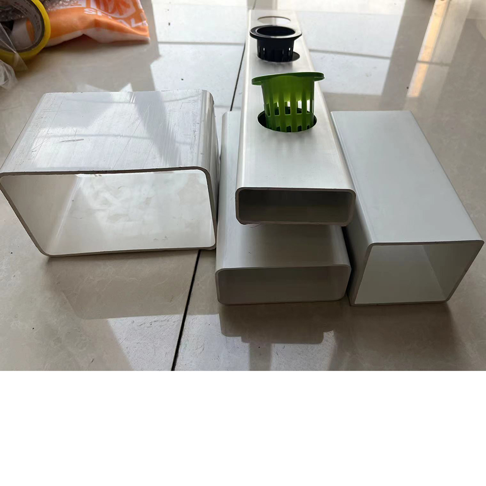 NFT Hydroponic Channel Growing Plants PVC Plastic Pipe Pouch Holes for Optimal Growth