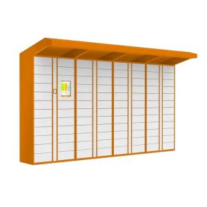China Smart Parcel Delivery Locker Electronic Express Locker Intelligent Mail Parcel Delivery Locker Orange wholesale