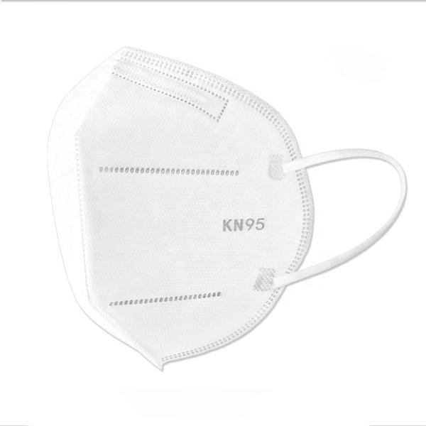Adult KN95 Disposable Earloop Face Mask For Virus / Flu / Smoke / Dust