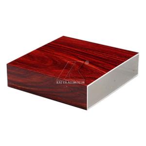 China T5 Structural Wood Grain Finish Alloy / Aluminium Tube Extrusions OEM Design wholesale
