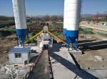 Concrete Batching Plant Cement Silo Process Stationary SICOMA Planetary Mixer