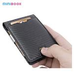 Minibook Rfid Clip Carbon Fiber Wallet Clip Card Holder for Organizing Business