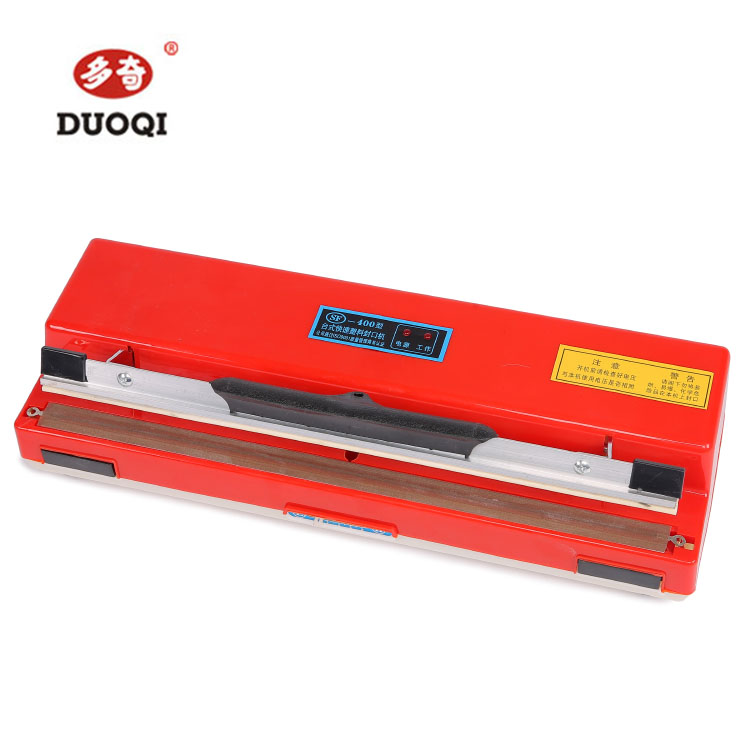 Electric Driven SF-400 Red Plastic Film Sealing Machine for Household Packaging Needs