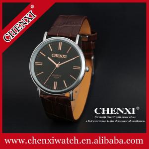 China Free Packing Samole Order Small MOQ 10PCS Rose Gold Watch Stainless Steel Men&quot;s Watch Unisex Leather Watches wholesale