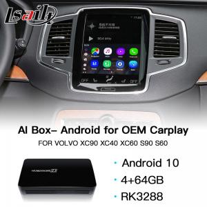 China Android 10 64GB GPS Navigation Video Interface USB Carplay AI Box For Volvo XC40 XC60 XC90 S90 S60 wholesale