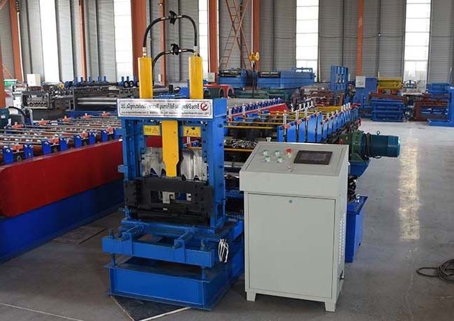 Weight 11 Ton C Channel Rolling Machine , C60-250 Steel Roof Roll Forming Machine