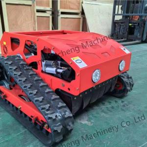 China Crawler Type Four Wheel Hybrid Remote Control Lawn Mower 20mm-180mm Cutting Height wholesale