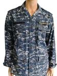 BDU Military Uniform Digital Blue Camouflage Military Uniform Set for Army Uses