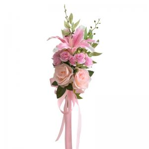 China Bridesmaid Fake Silk Peony Bouquet Wedding Flowers Personalised wholesale