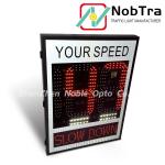 Red And Amber Weather Resistant Traffic Control Slow Down Speed Limit Signs