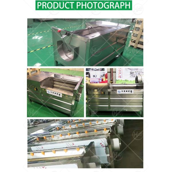 2000KG/H Large Capacity Root Vegetable Washing Machine Yam Taro Potato Washing And Peeling Machine