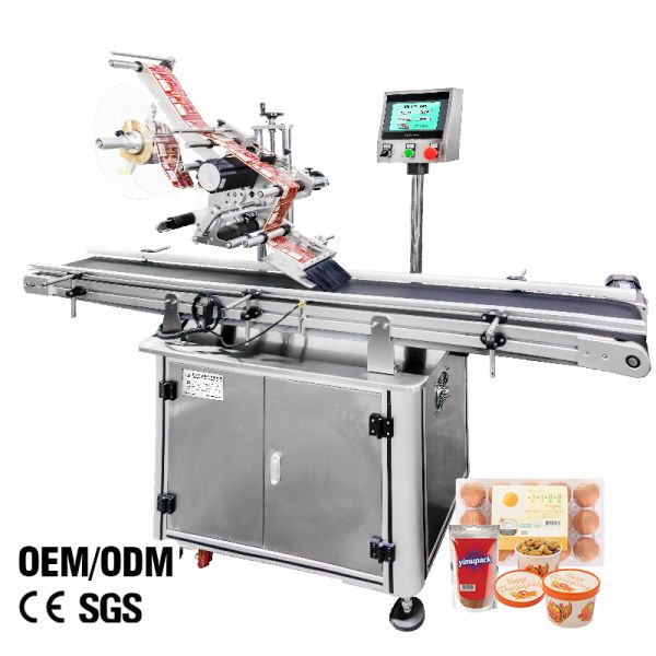 Paper Cardboard Bag Labeling Machine Automatic Sticker Applicator 200BPH